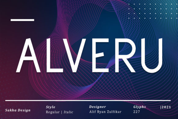 Alveru: A Minimal Sans Serif Typeface for Modern Web Design