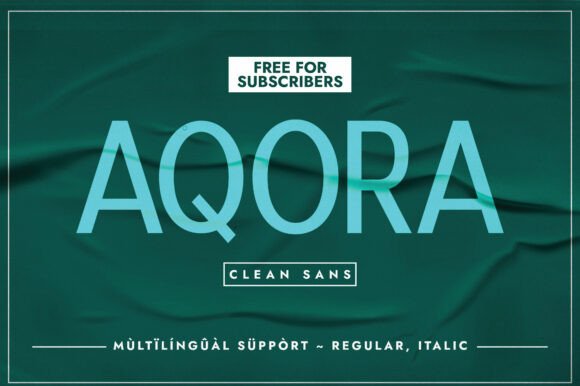 Aqora Typeface: Clarity for Modern Campaigns