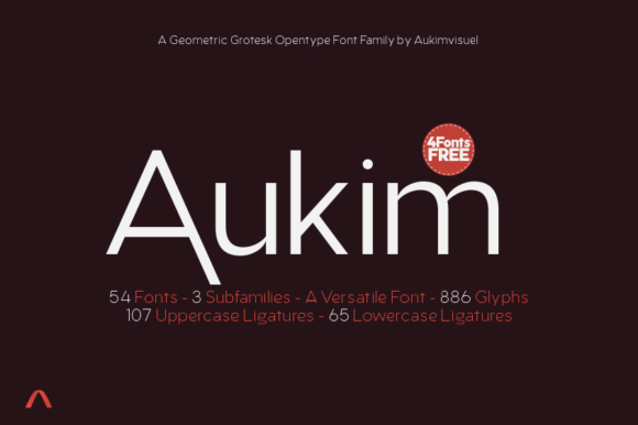 Aukim Free: A Clean Sans Serif Font for Small Business Branding