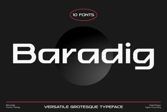 Baradig: The Modern Sans Serif Font for Crafters