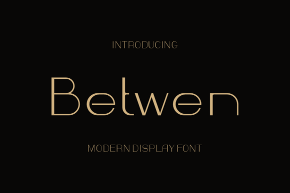 Betwen: A Slim Sans Serif Font for Editorial Design