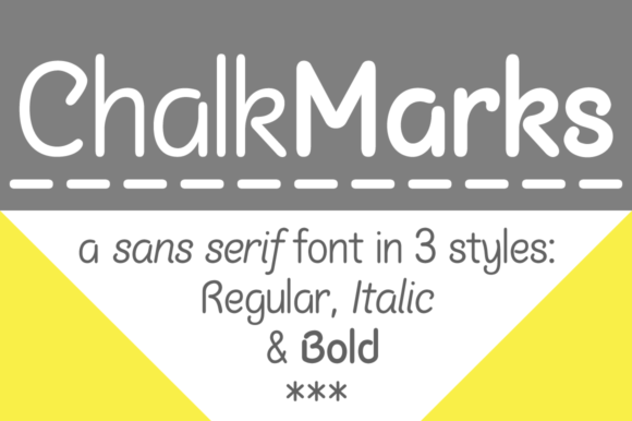 Chalk Marks: A Playful Sans Serif Font for Web Design