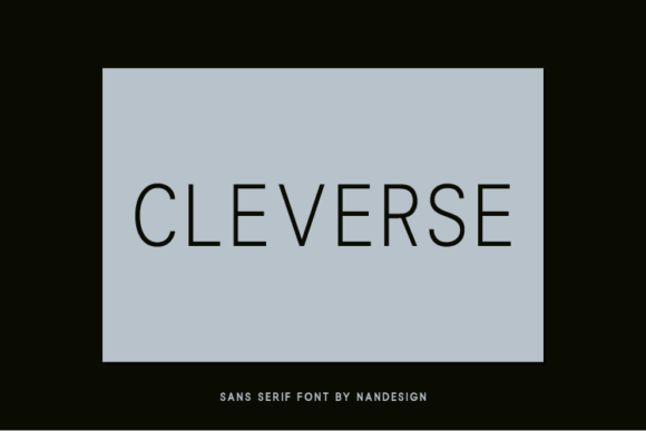 Cleverse Font: A Modern Sans Serif for Editorial Design