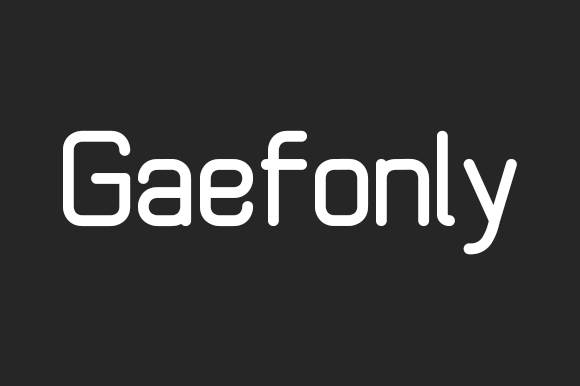 Gaefonly: The Minimal Typeface That Elevates Small Brands