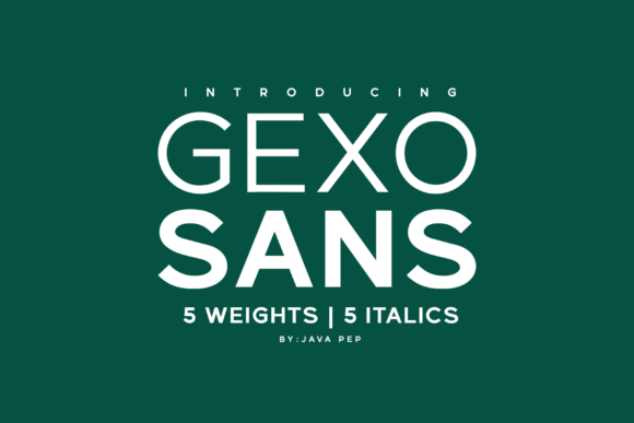 Gexo Sans: The Clean Typeface for Small Business Branding