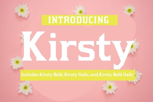Kirsty: A Sharp Serif Typeface for Bold Web Design
