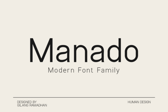 Manado Font: A Minimal Sans Serif for Modern Web Design