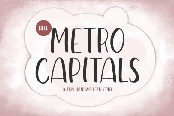 Metro Capitals: The Handwritten Font for Bold Marketing