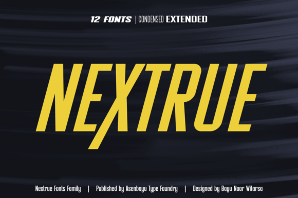 Nextrue: A Sleek Sans Serif Font for Modern Web Design