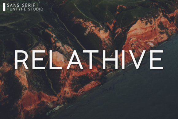 Relathive: A Minimal Sans Serif Font for Modern Branding