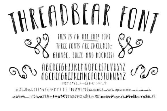 Threadbear Font: A Playful Typeface for Web Design