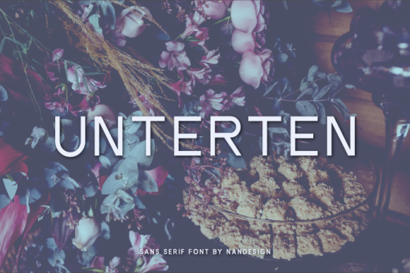 Unterten: A Clean Sans Serif Typeface for Modern Editorial Design