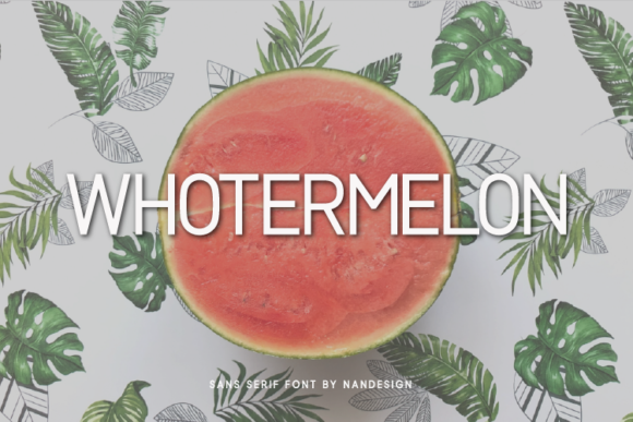 Whotermelon: A Bold Sans Serif for Modern Brand Identity